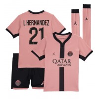 Camisa de time de futebol Paris Saint-Germain Lucas Hernandez #21 Replicas 3º Equipamento Infantil 2024-25 Manga Curta (+ Calças curtas)